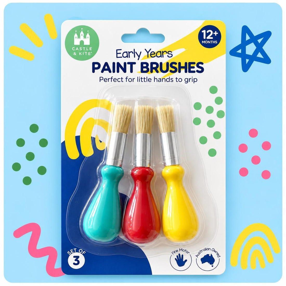 Castle & Kite Paint Brushes