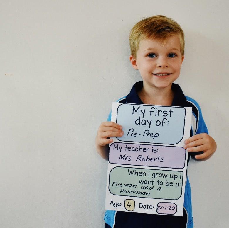 First Day Sign