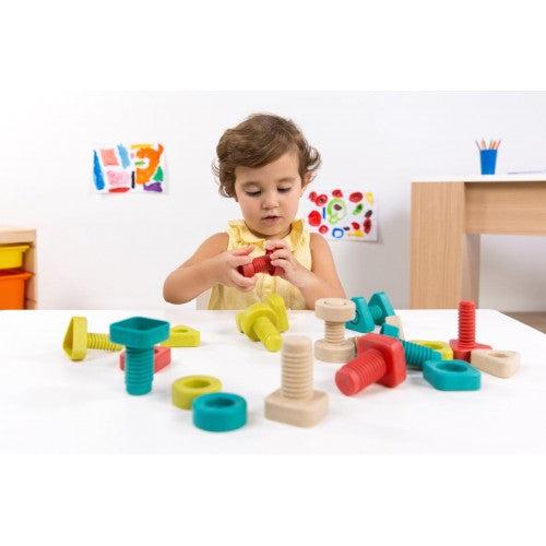 Miniland Aptitude Eco Activity Nuts and Bolts, 28 pcs