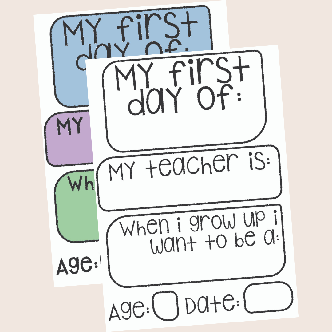 First Day Sign