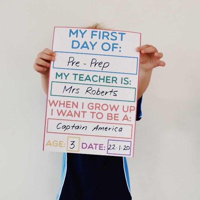 First Day Sign