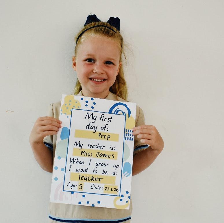 First Day Sign