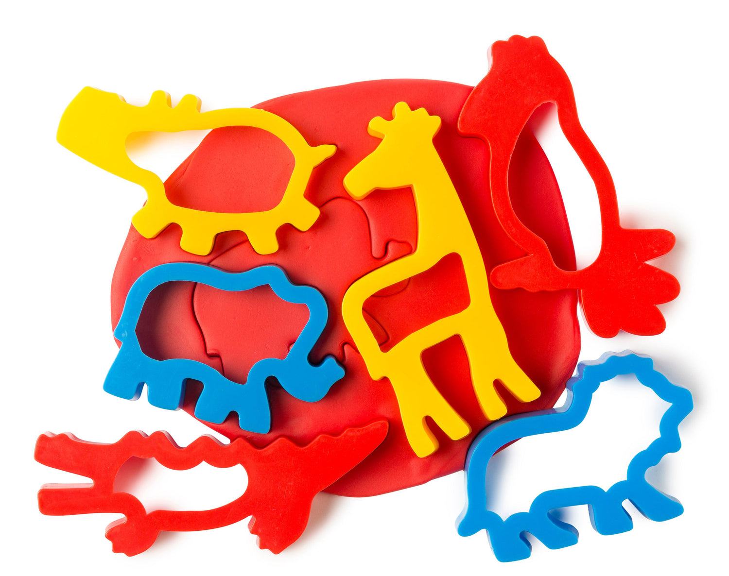 Jungle Animal Dough Cutters Set of 6