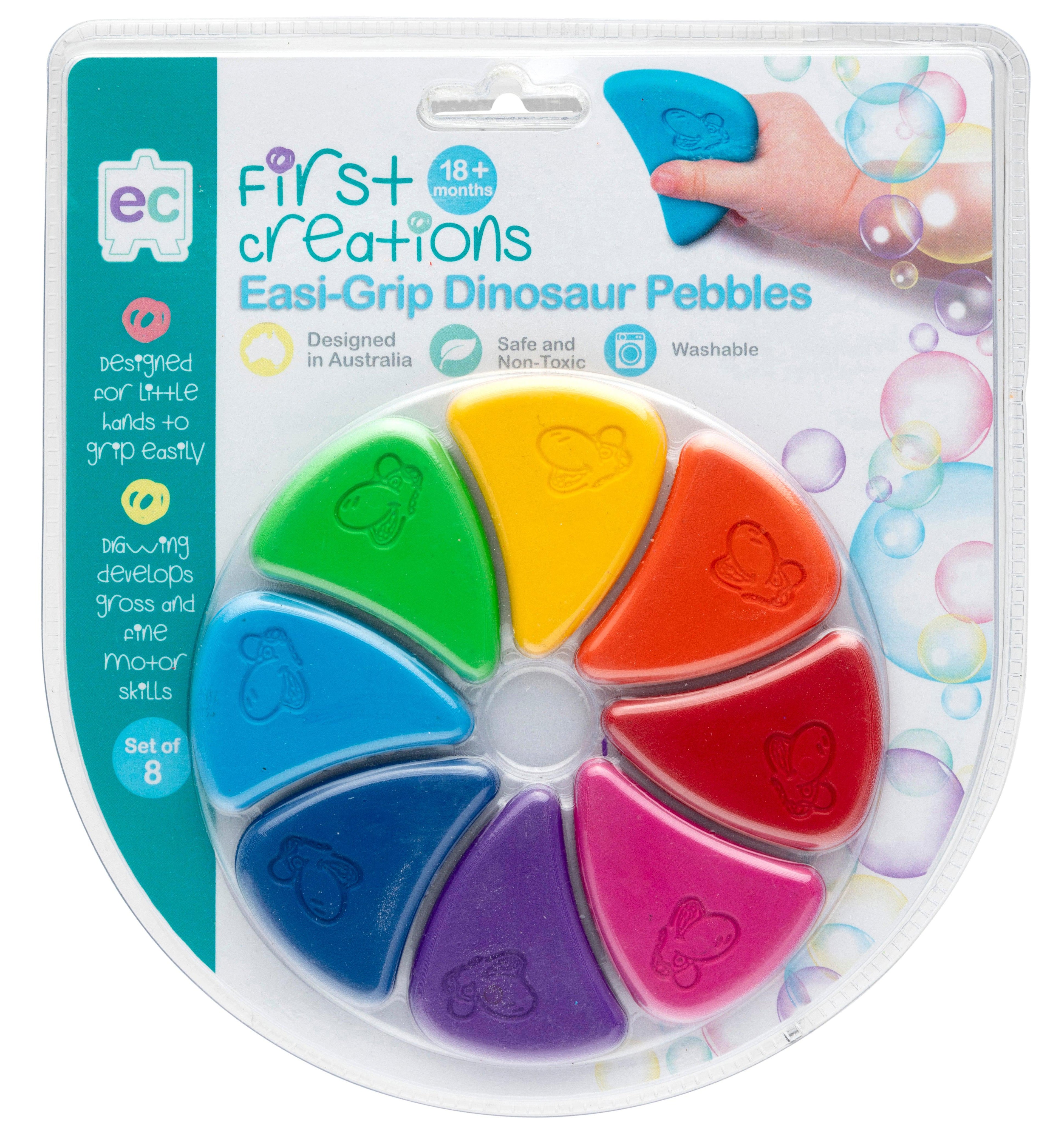 Easi Grip Dinosaur Pebble Crayons