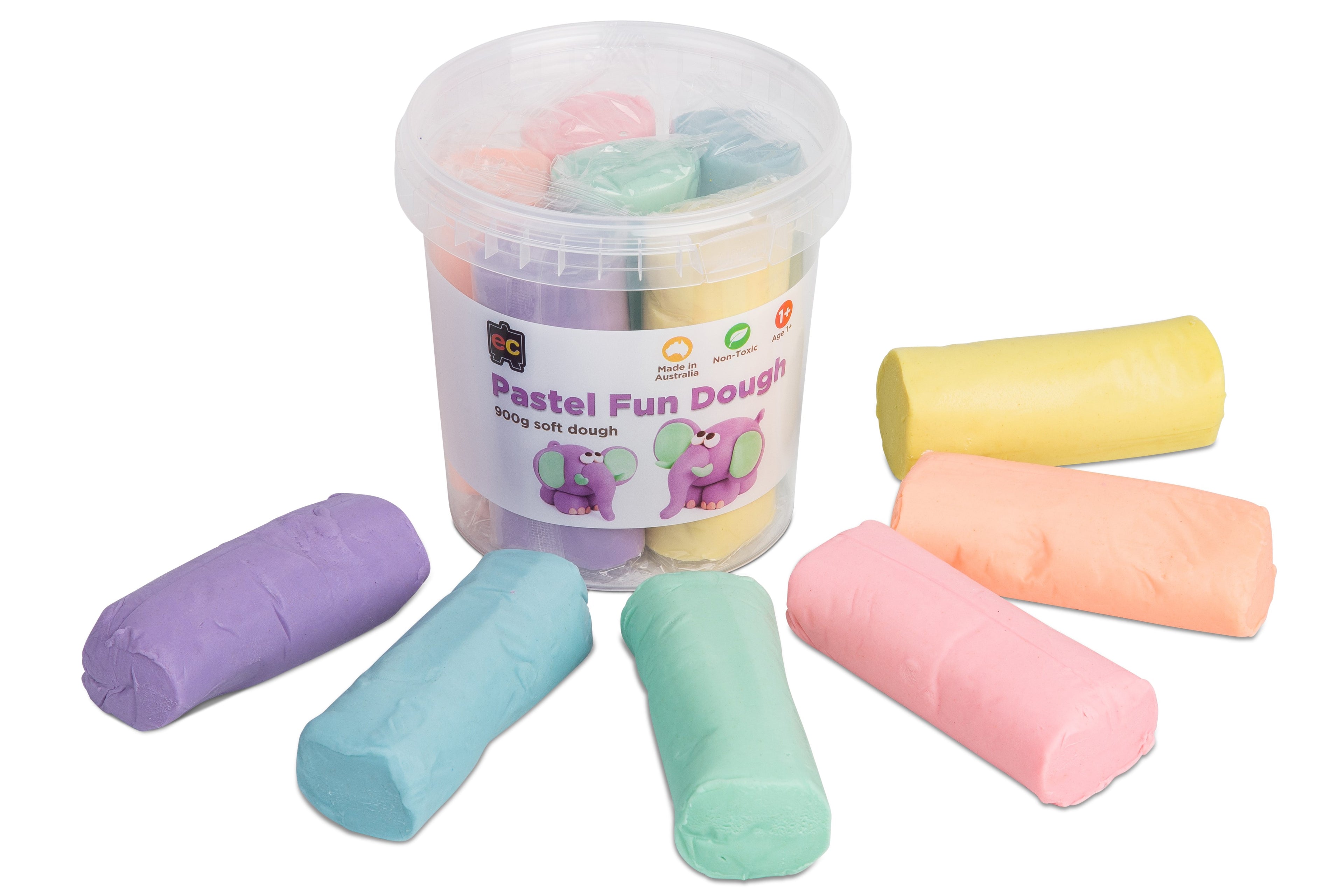 Pastel Fun Dough 6 colours
