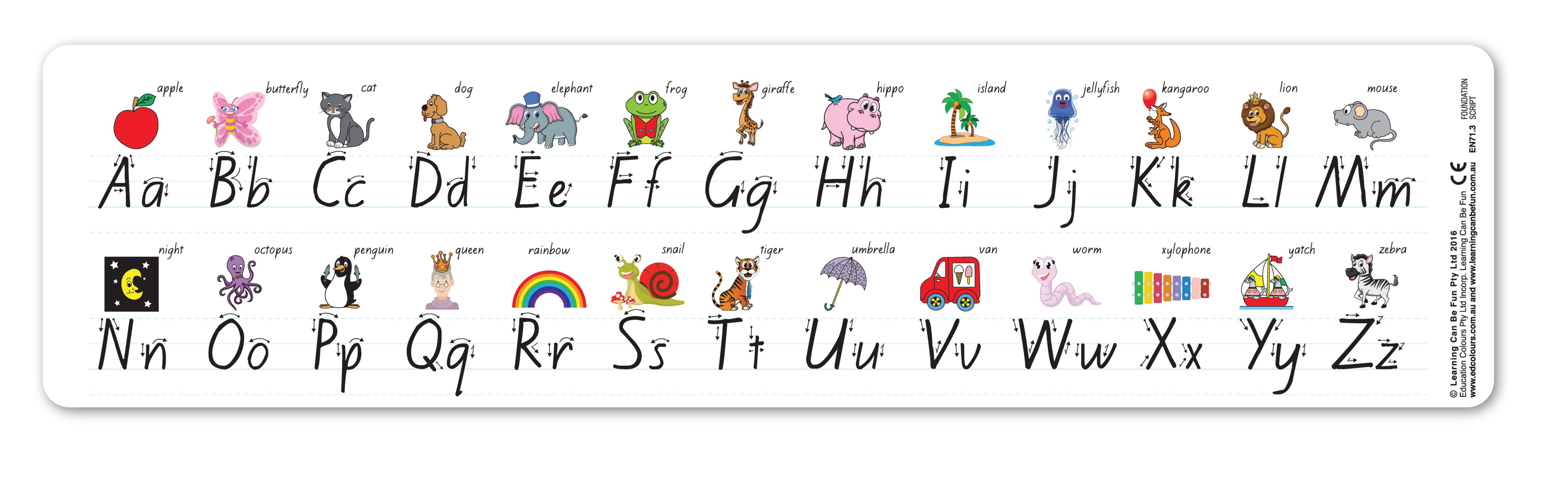Alphabet Desk Strip