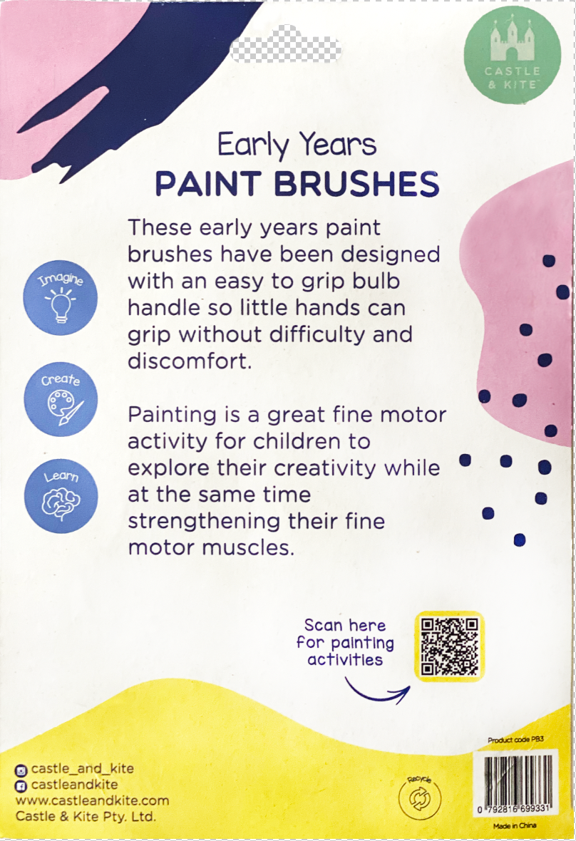Castle & Kite Paint Brushes