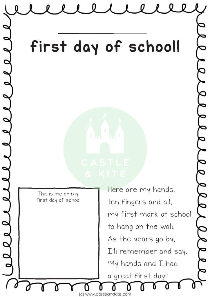 First Day Poem Teaching Resource