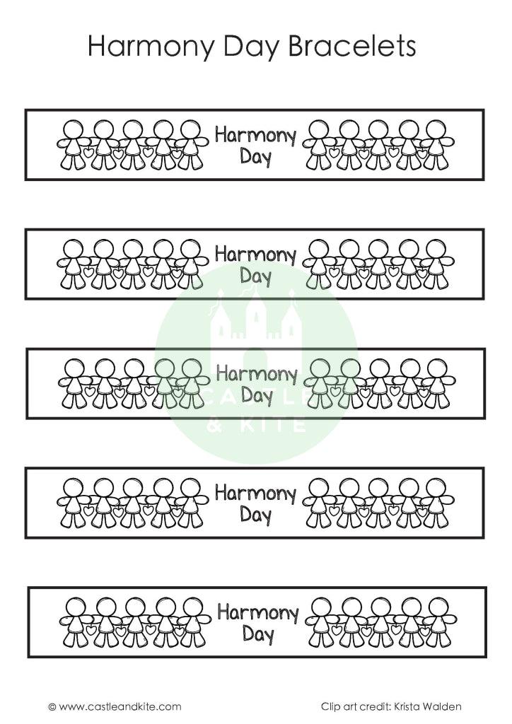 Harmony Day Bracelet Teaching Resource