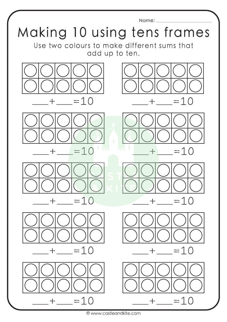 Making Ten (2 Worksheets) Teaching Resource