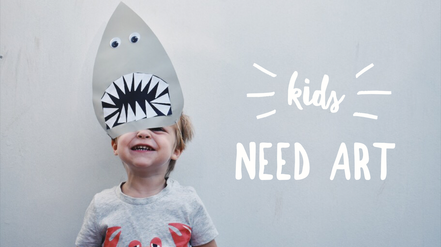 Shark head art. Why do kids need art?