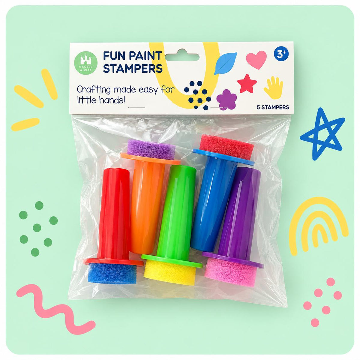 Castle &amp; Kite Fun Paint Stampers