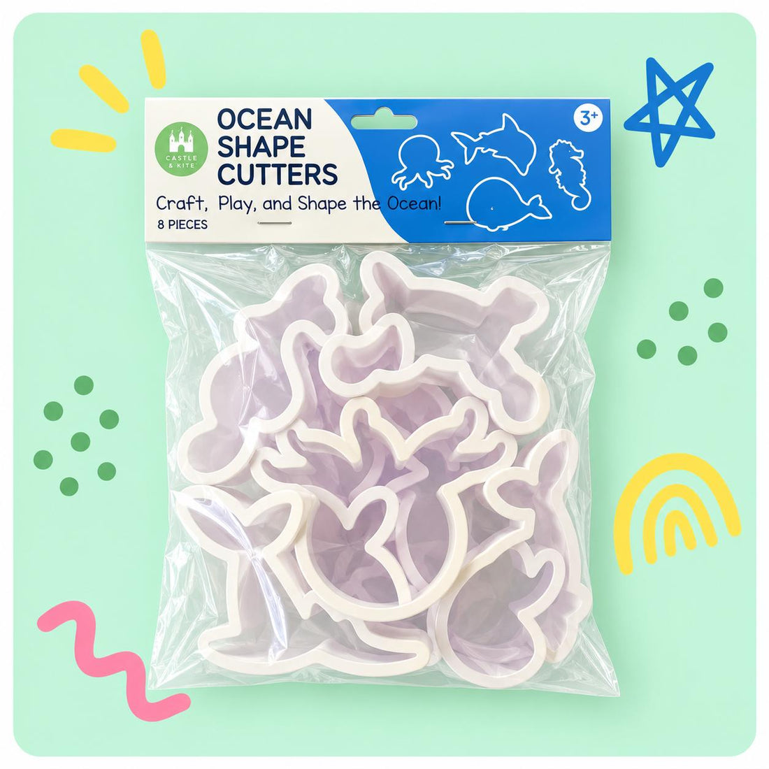 Castle &amp; Kite Ocean Shape Cutters Set of 8