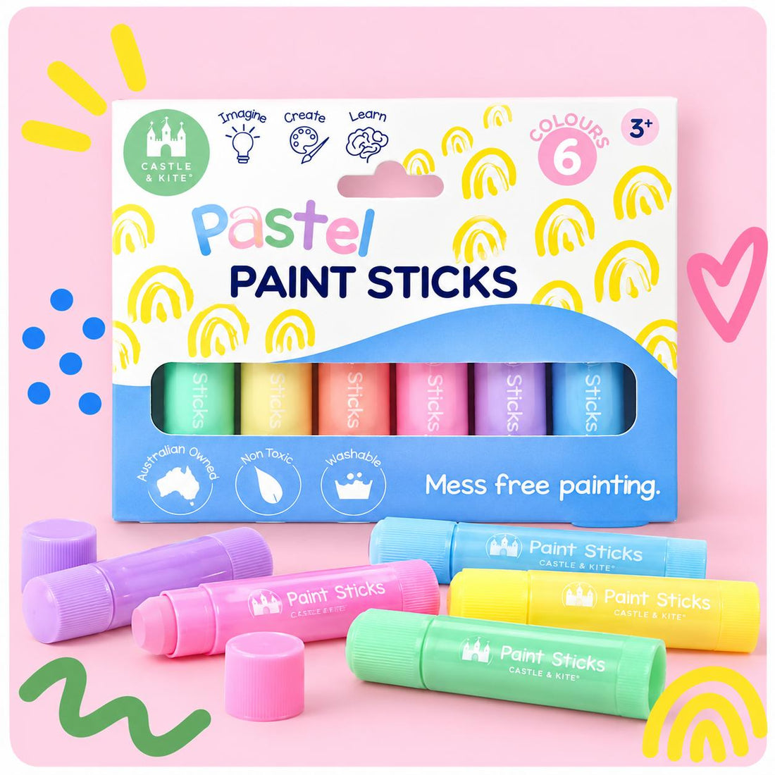 Pastel Paint Sticks