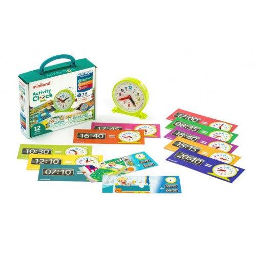 Miniland Aptitude Activity Clock, 13 pcs