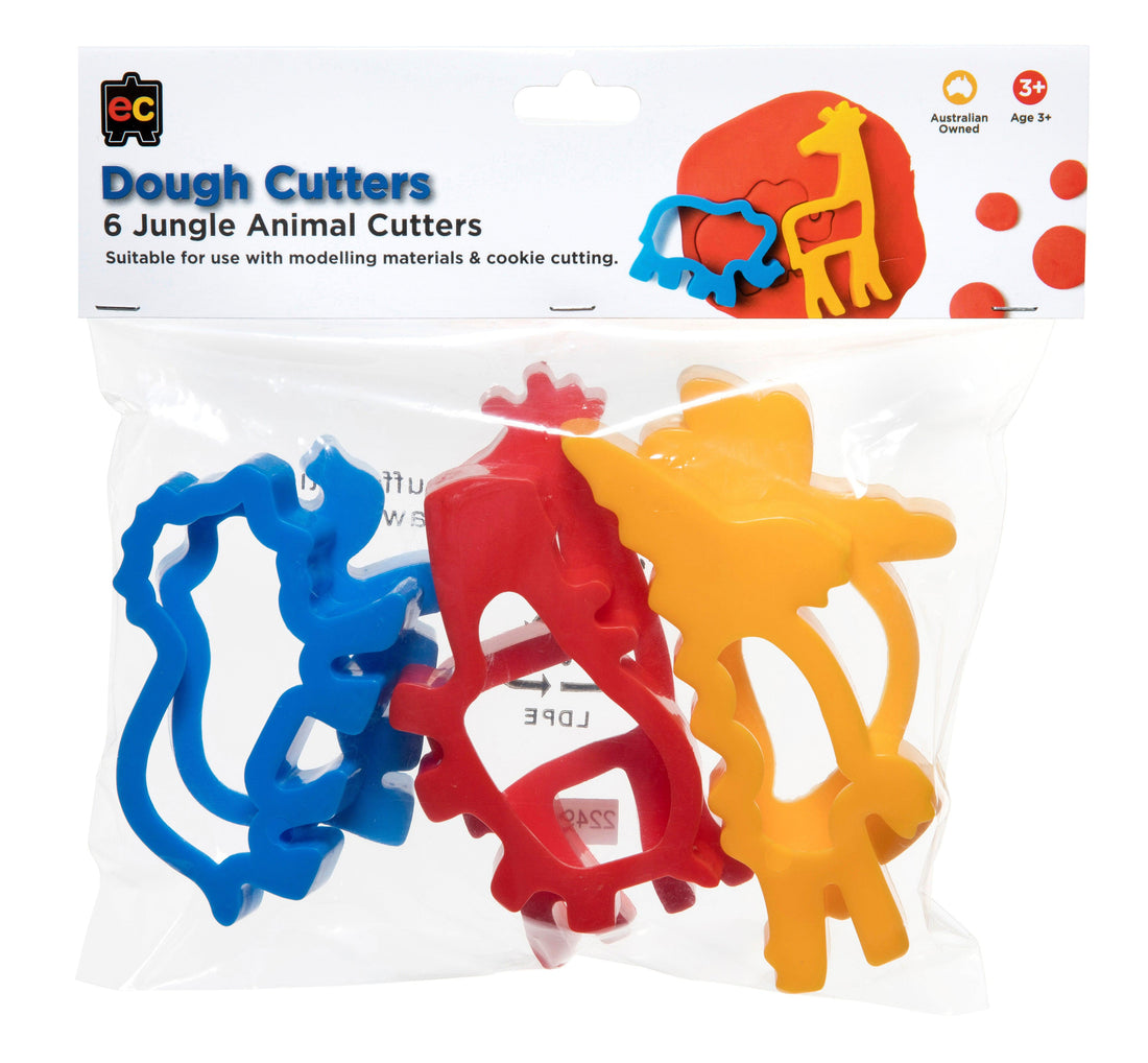 Jungle Animal Dough Cutters Set of 6