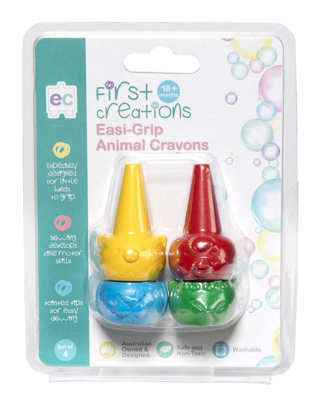 Easi-Grip Animal Crayons