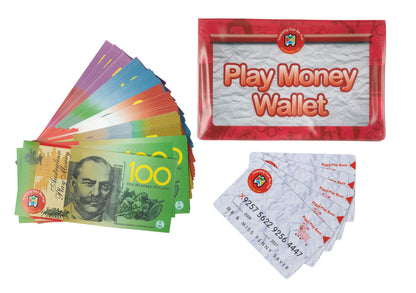 Australian Play Money with Wallet