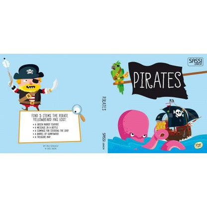 Sassi Book and Giant Puzzle - Pirates, 30 pcs