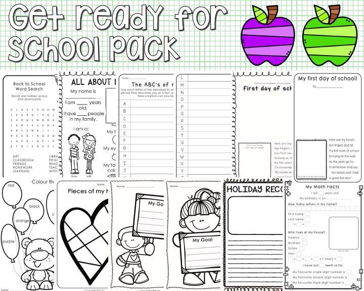 Get ready for school pack