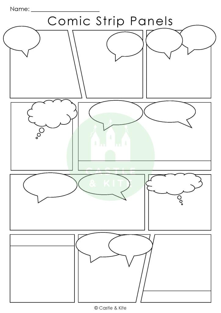 Comic Strip Panel Teaching Resource