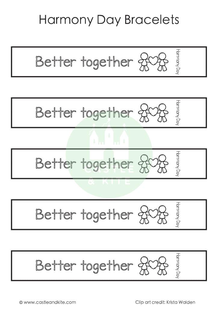 Harmony Day Bracelet Teaching Resource