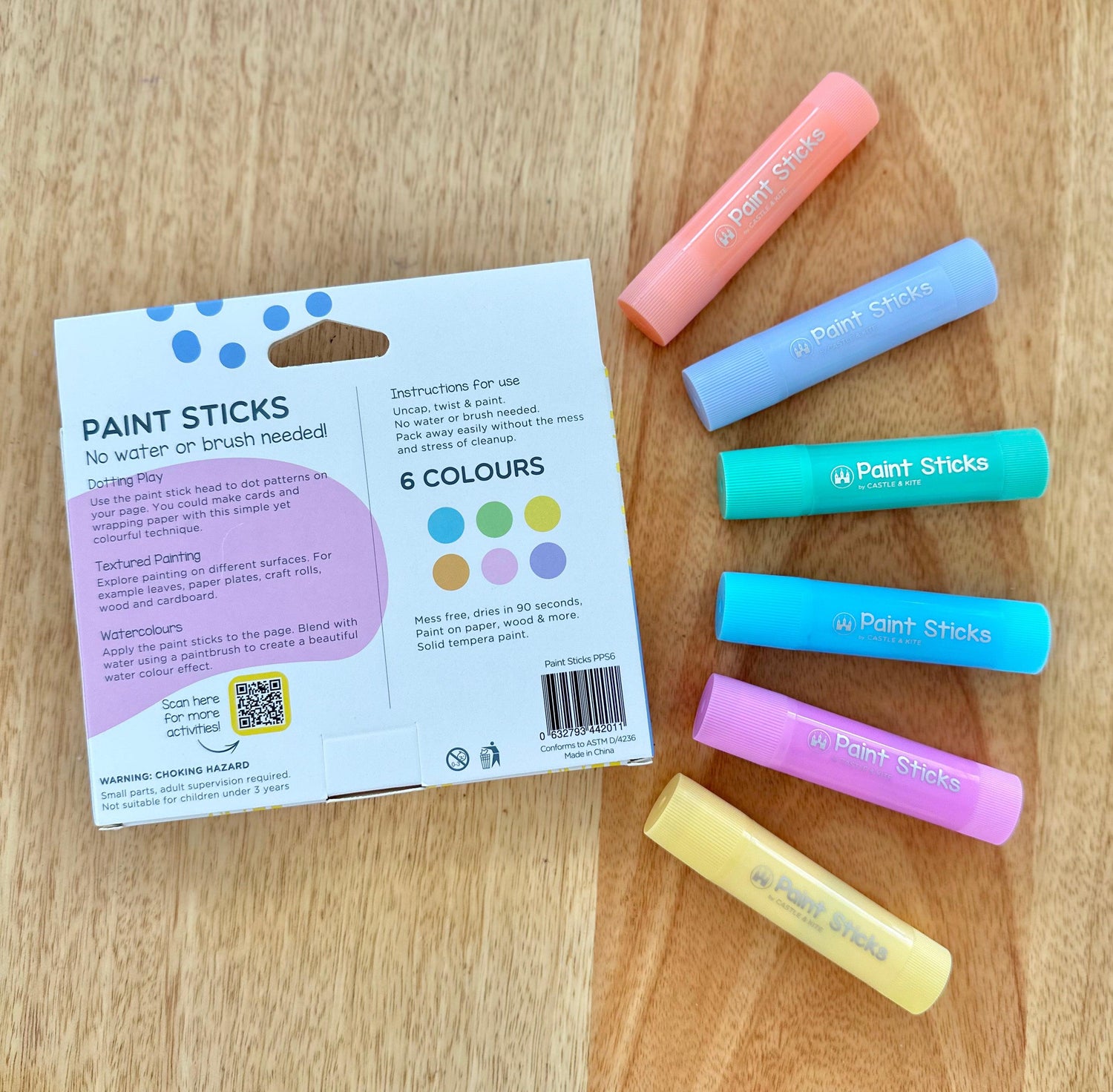 Pastel Paint Sticks