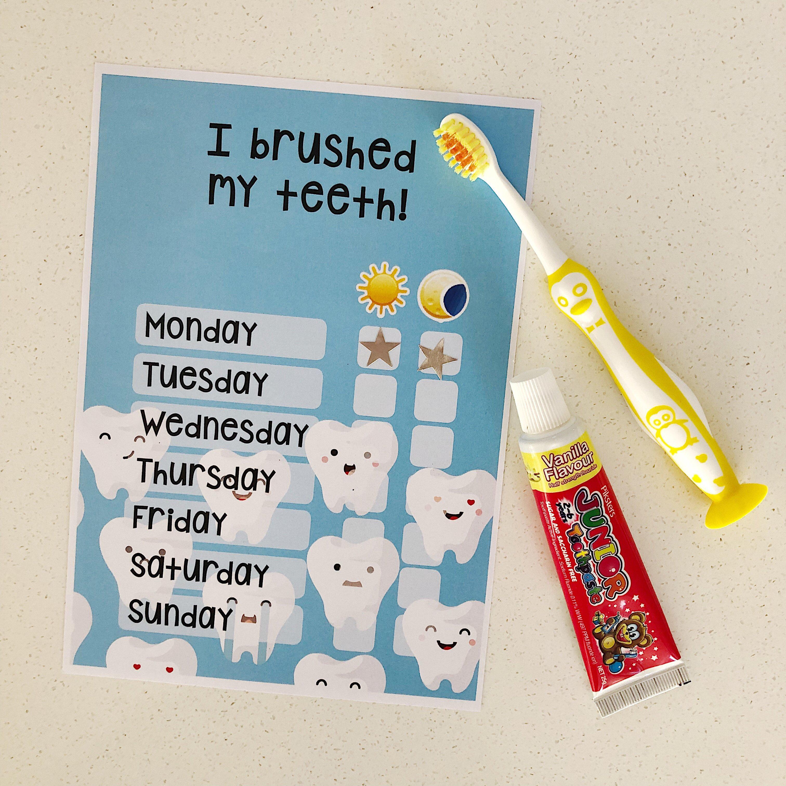 Toothbrushing Reward Chart