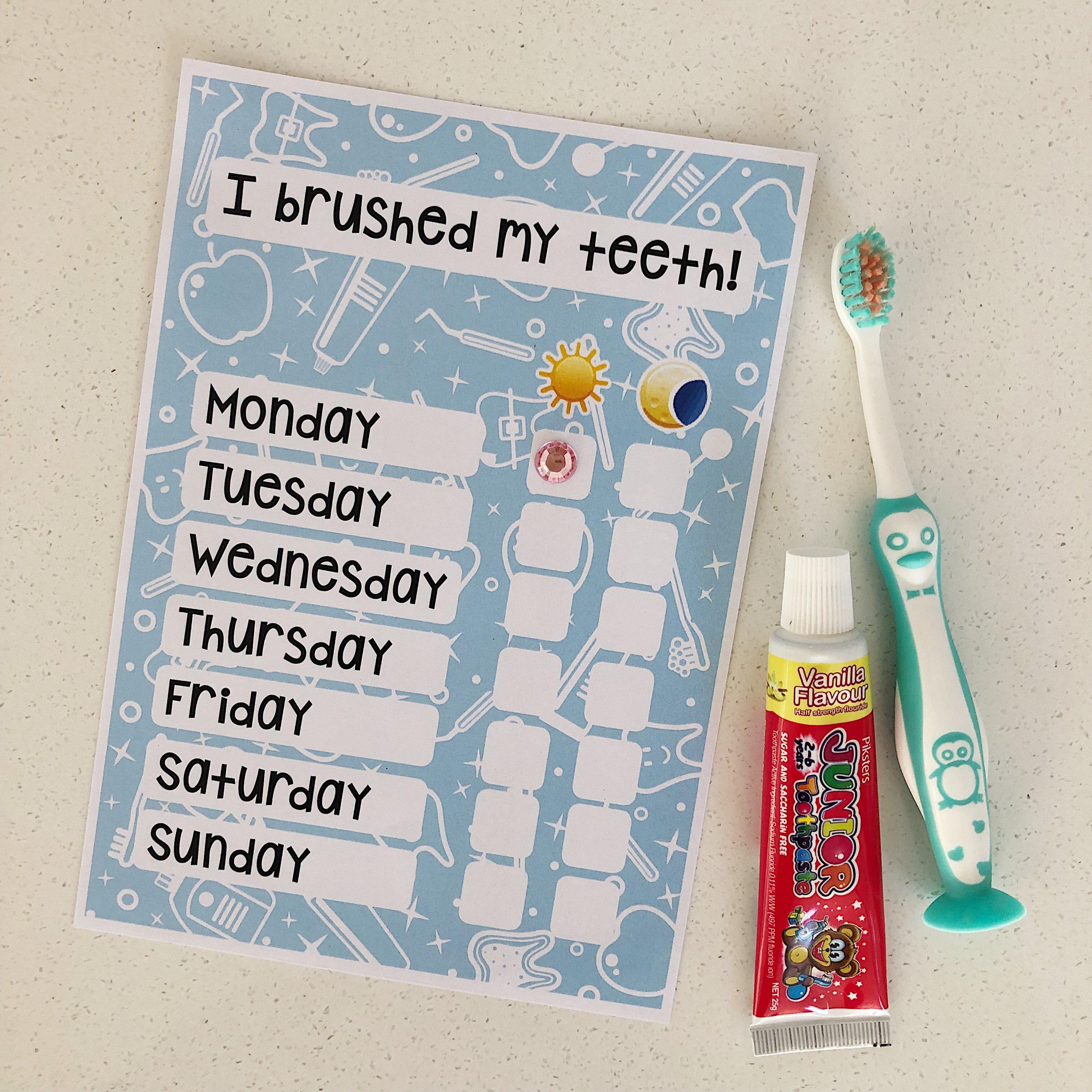 Toothbrushing Reward Chart