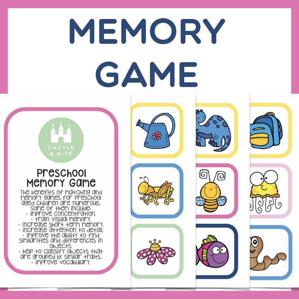 Preschool Match and Memory Game