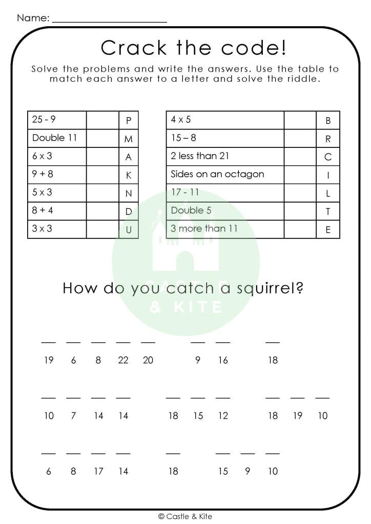 Mental Maths Code Breakers Teaching Resource