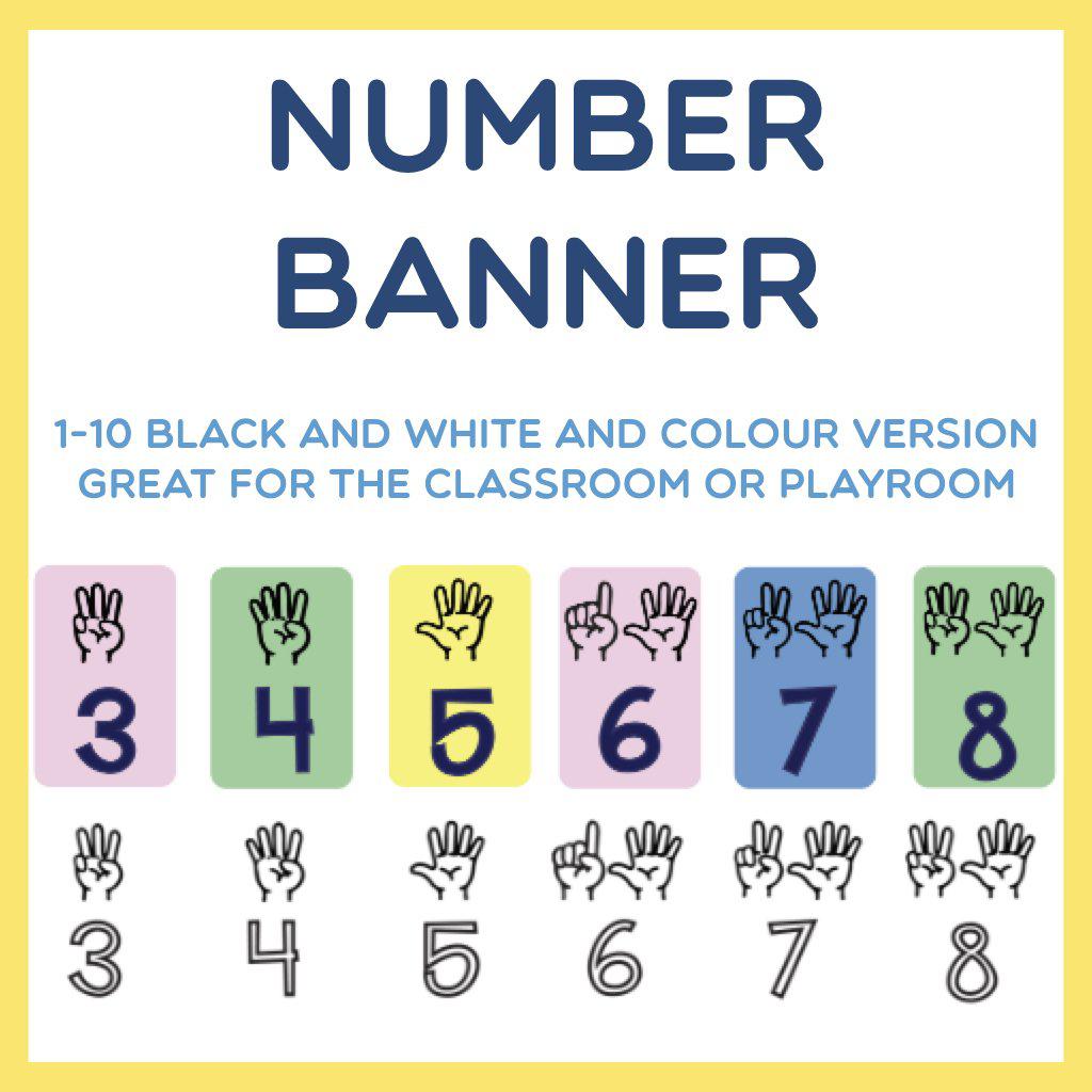 Number Banner