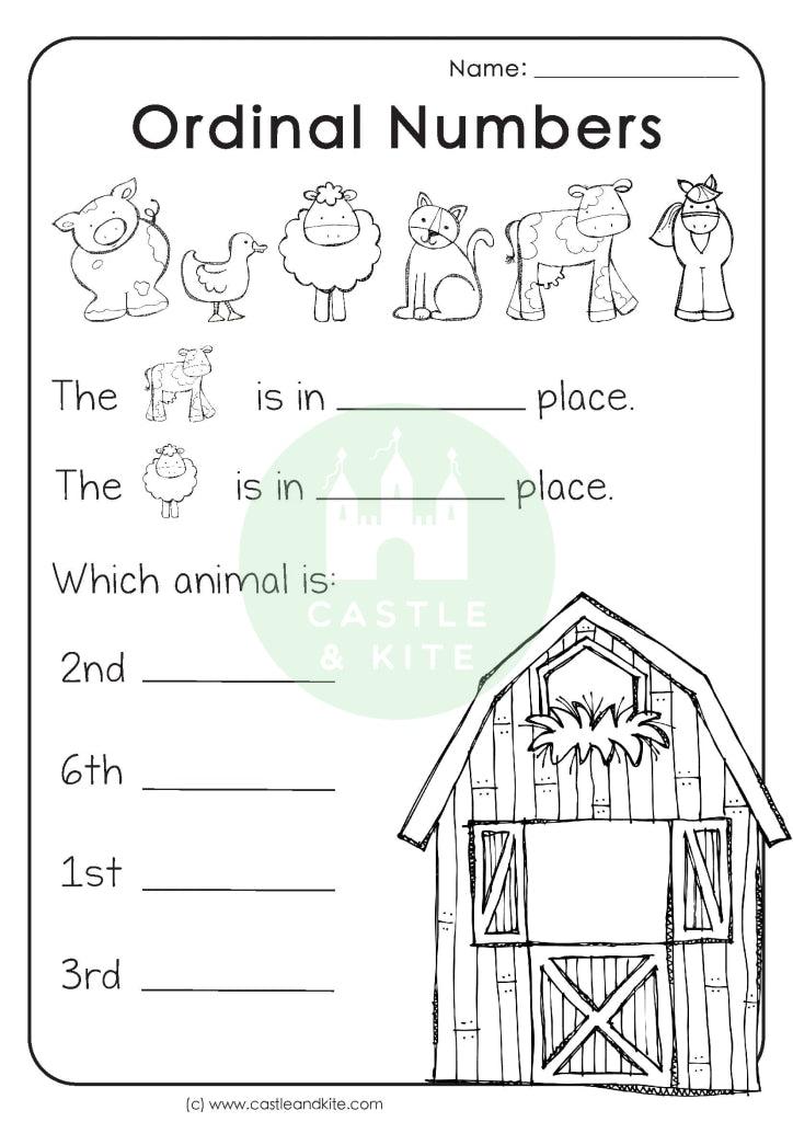 Ordinal Numbers Worksheet Teaching Resource