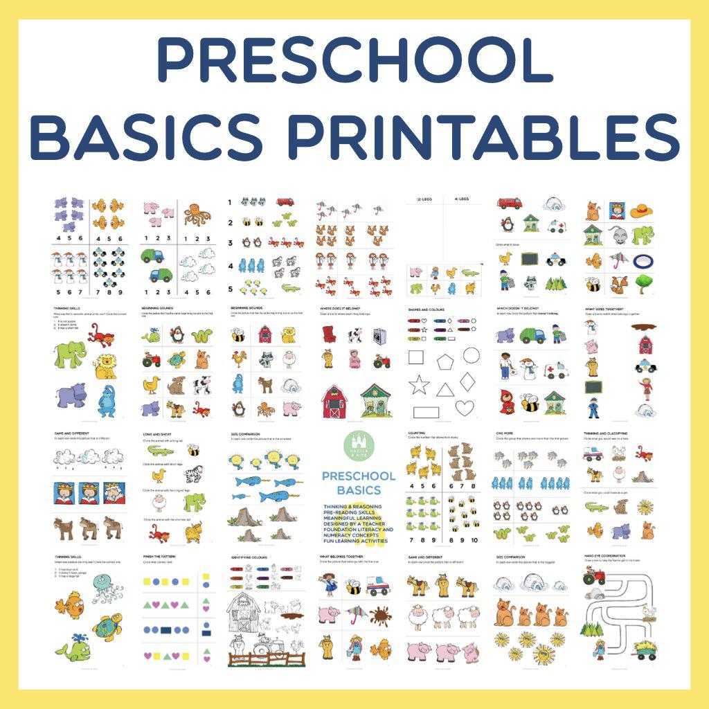 Preschool Basics Printables