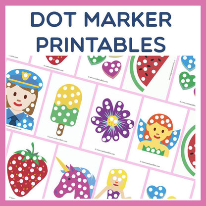 Pretty Dot Marker Printables
