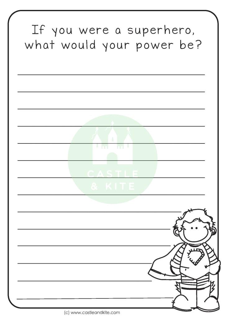 Superhero Creative Writing Teaching Resource